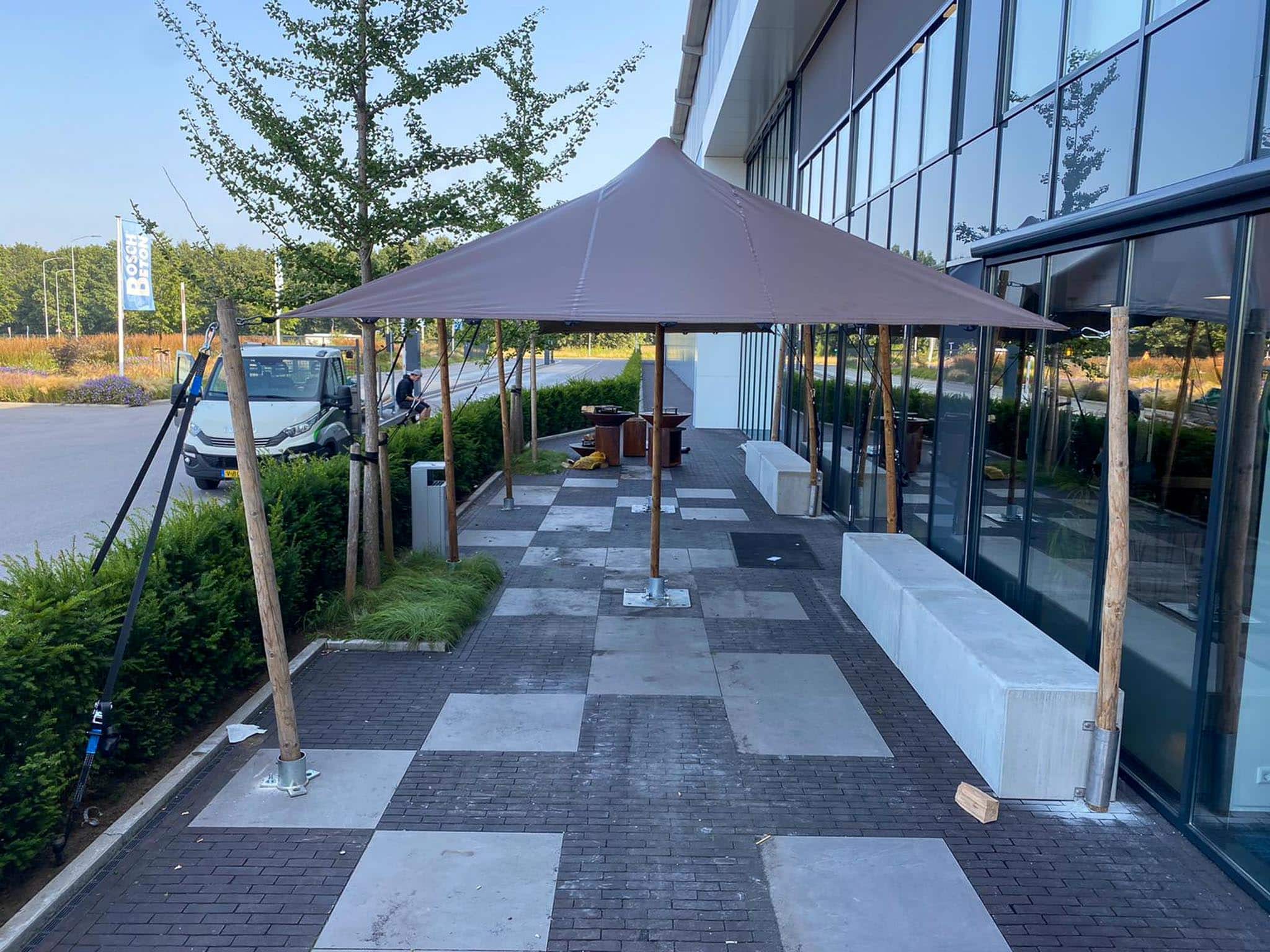 Stretchtent 4,5x15meter