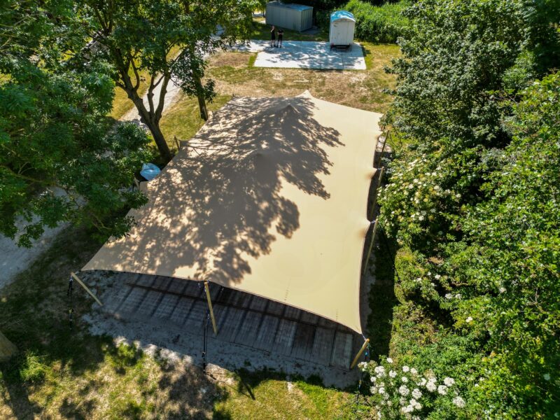 Stretchtent 9x15 meter