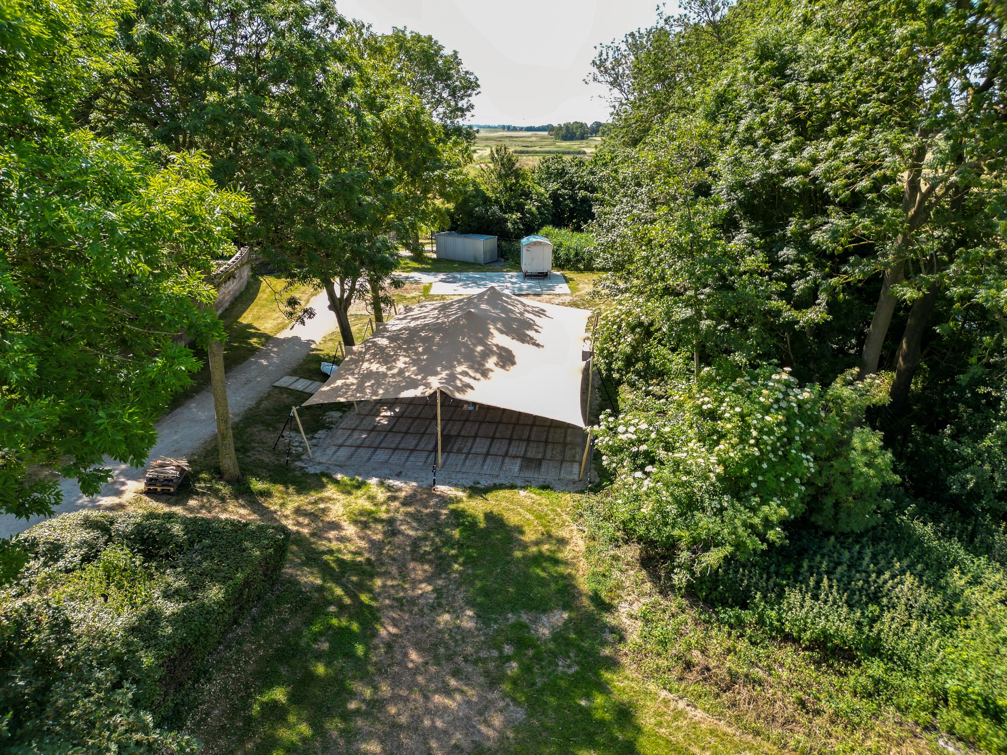 Stretchtent 9x15 meter