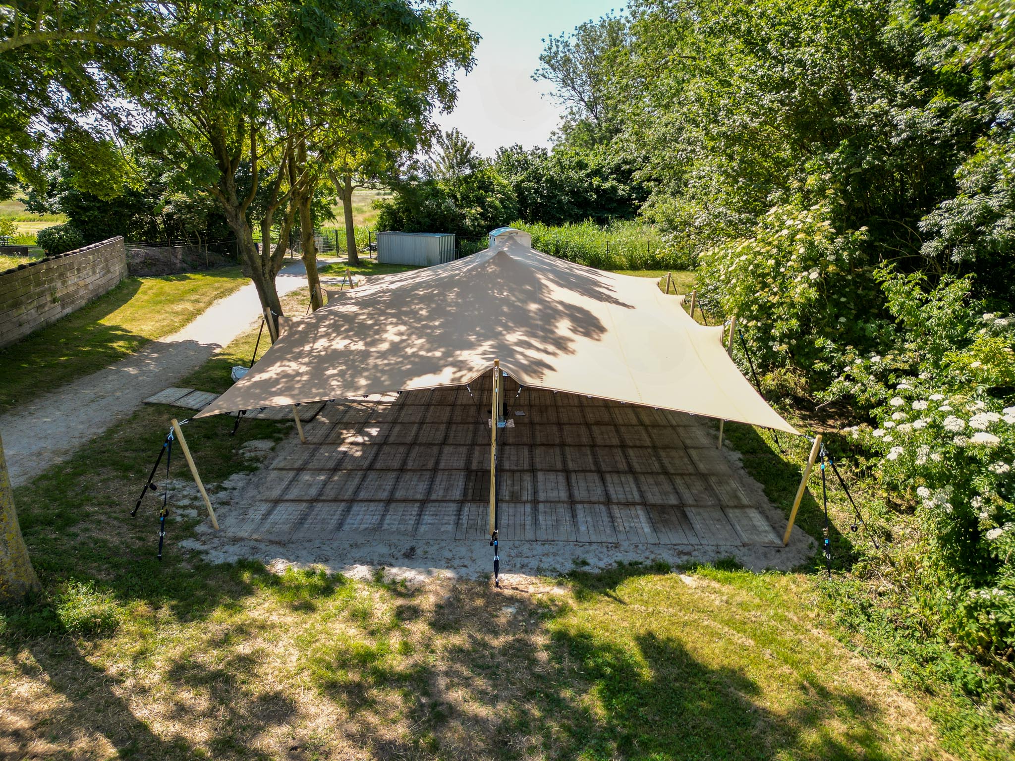 Stretchtent 9x15 meter