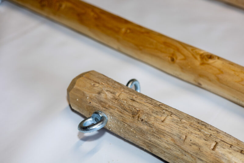 Postes de madera para carpas